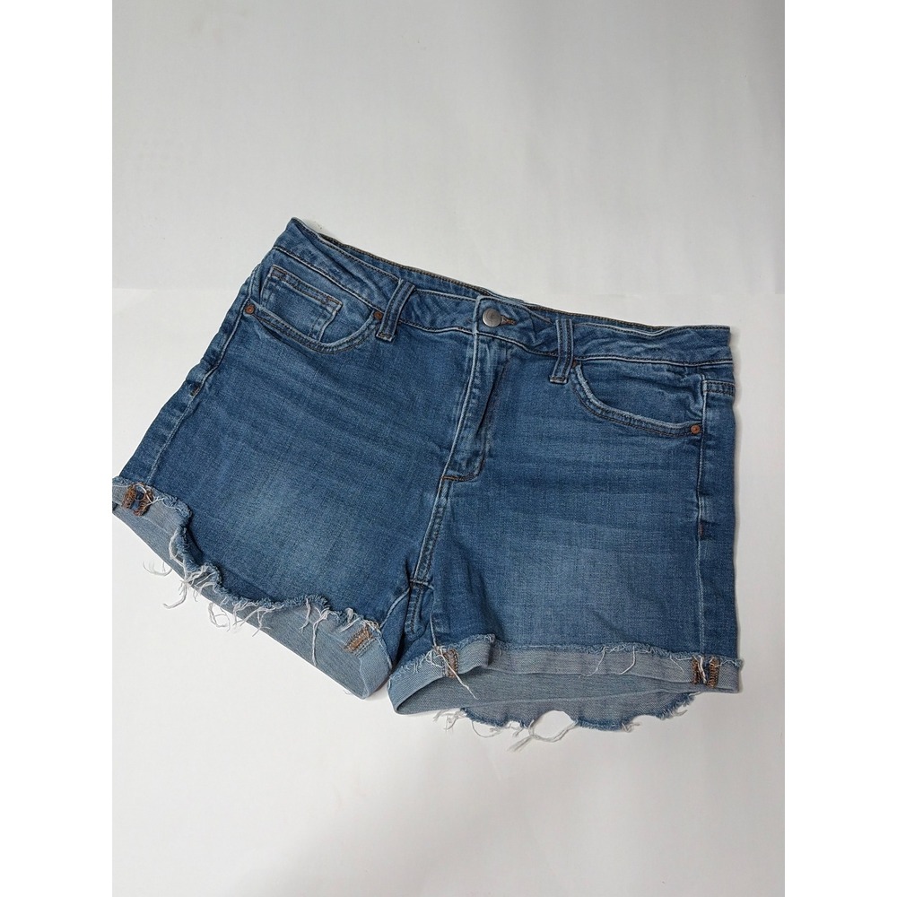 Joe's Jeans Womens Medium Wash Raw Hem Denim Cut Off Shorts Size 31